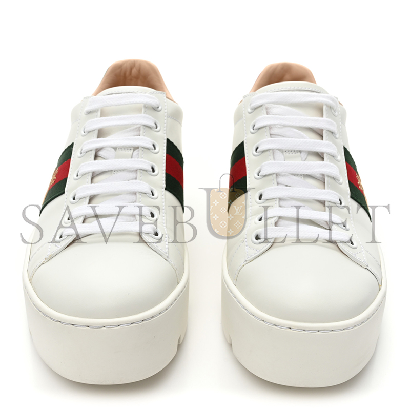 GUCCI WOMEN'S ACE EMWROIDERED PLATFORM SNEAKER 577573